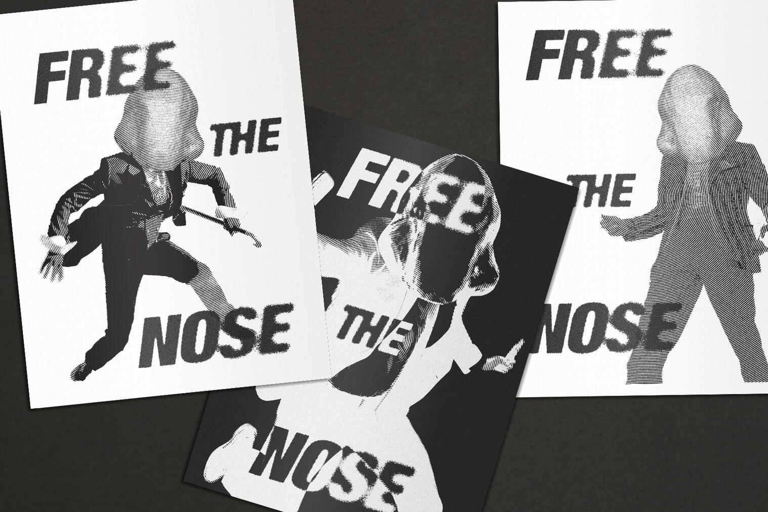 With such a popular Nose on the loose, it's no wonder people are creating guerilla flyers in its defense