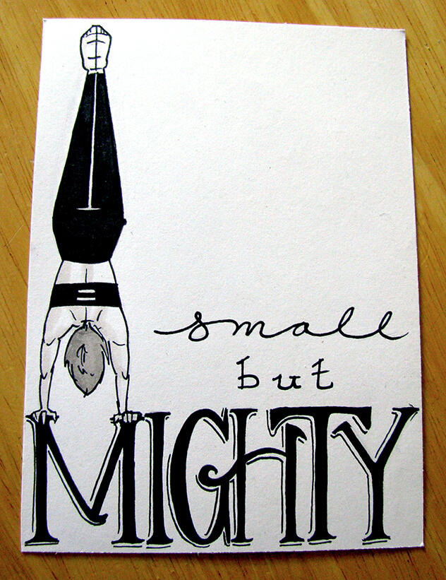 Small But Mighty Postcard