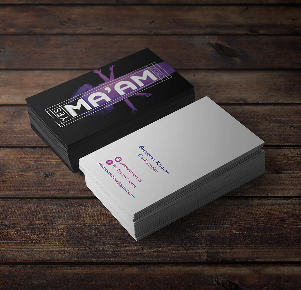 Yes Ma'am Circus Logo and Business Cards